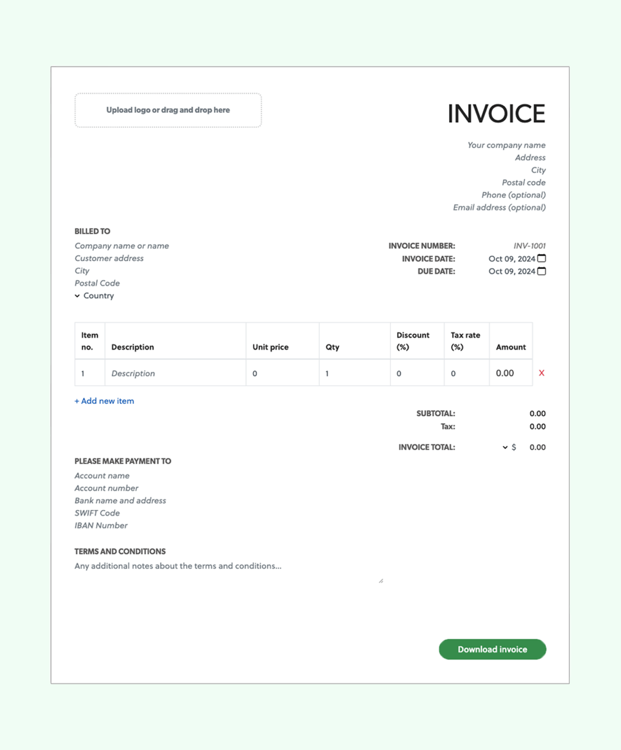 How to generate an invoice in Excel: Excel invoice generator | Ireland