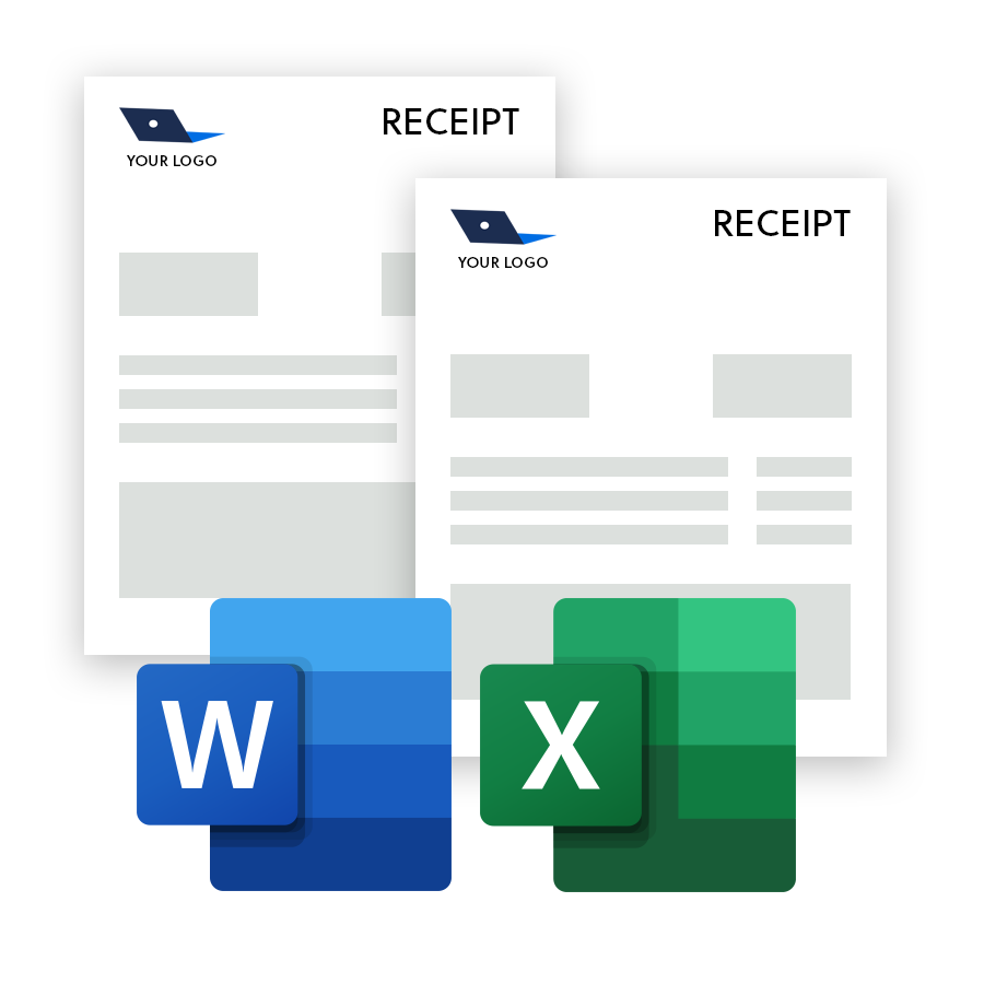 Receipt formats