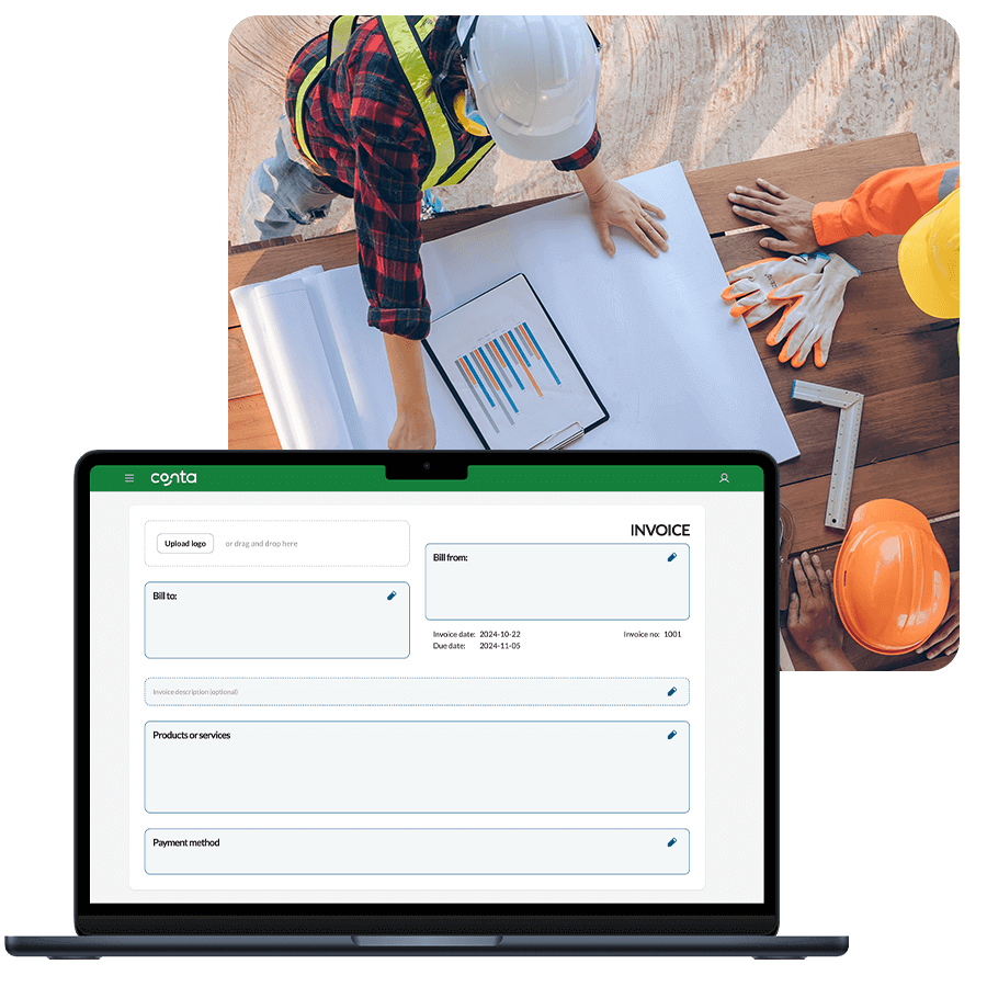 Construction invoice template