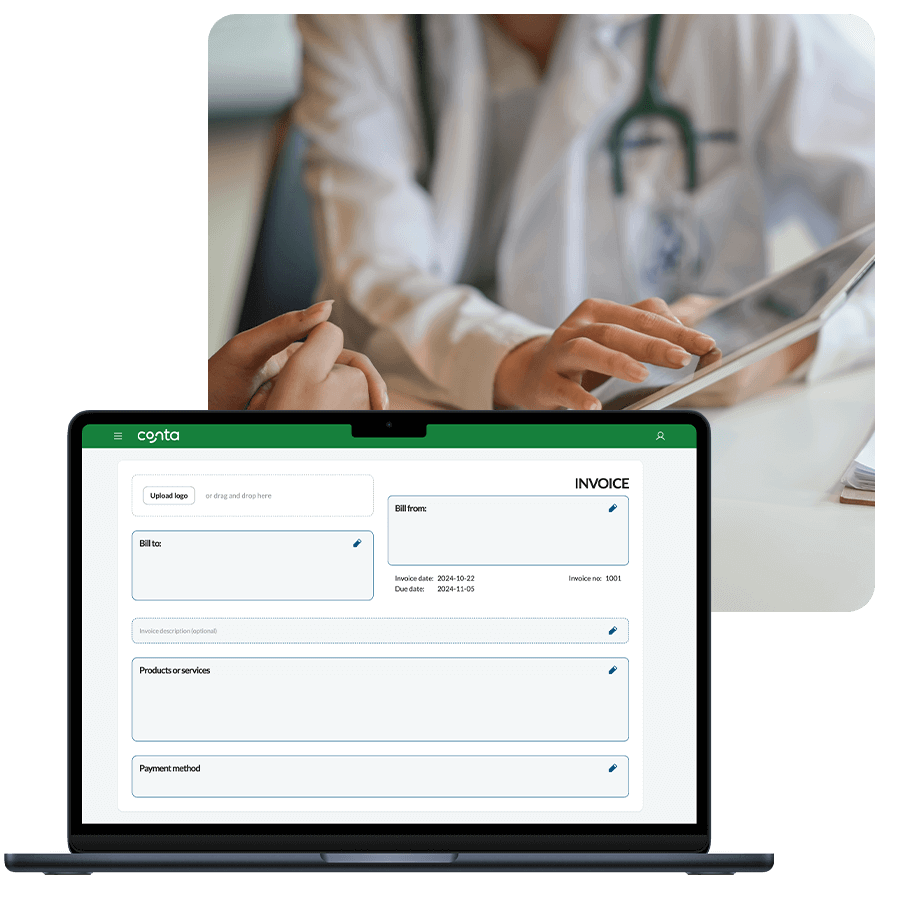 Medical invoice template