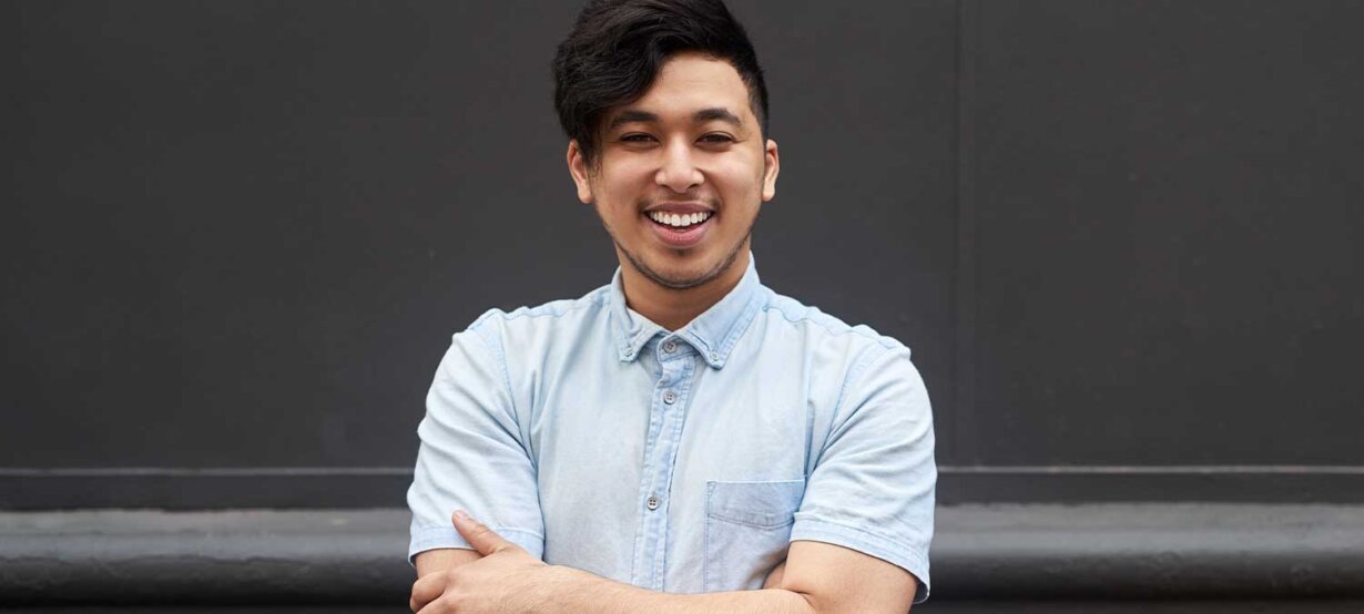 A smiling entrepreneur from the Philippines