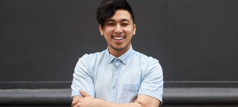 A smiling entrepreneur from the Philippines