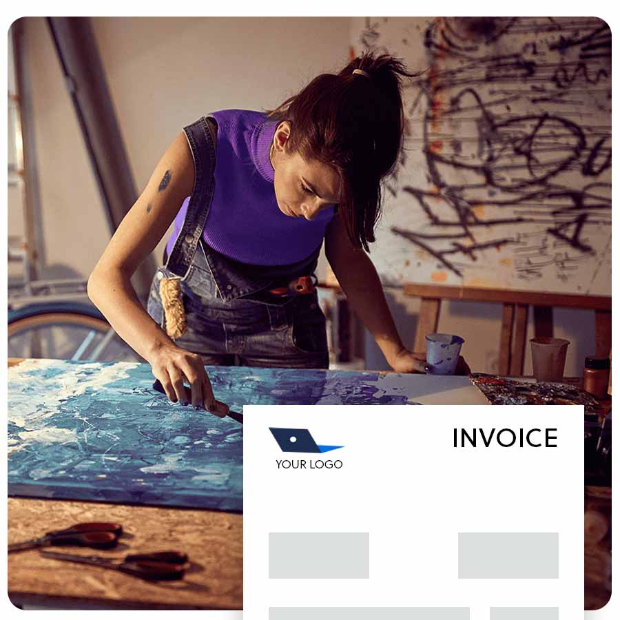 Artist invoice template for artists in New Zealand