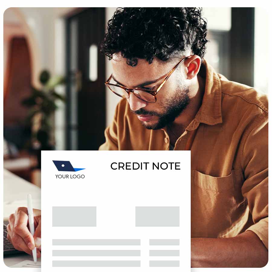 Credit note template for businesses in Ireland
