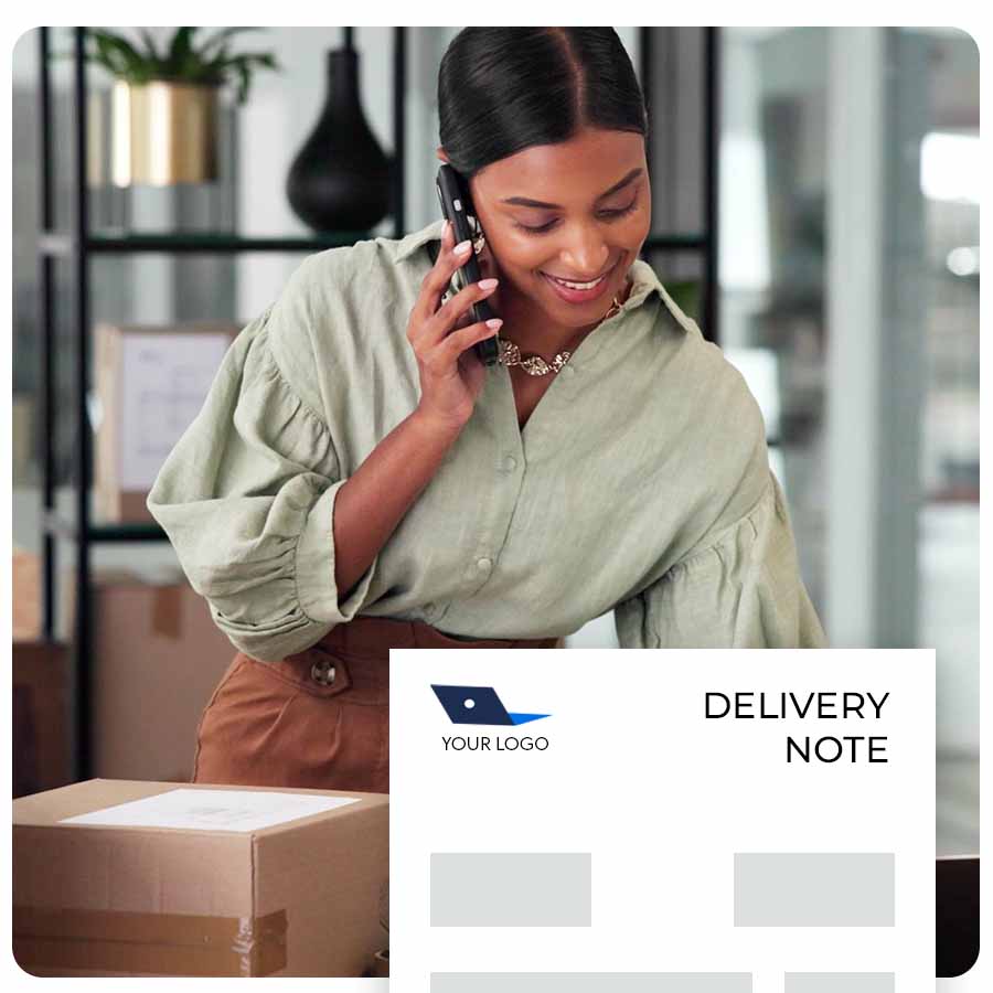 Delivery note template for businesses worldwide