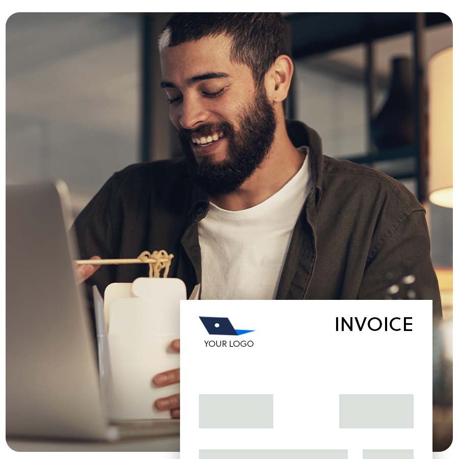 Graphic design invoice template for easy invoicing
